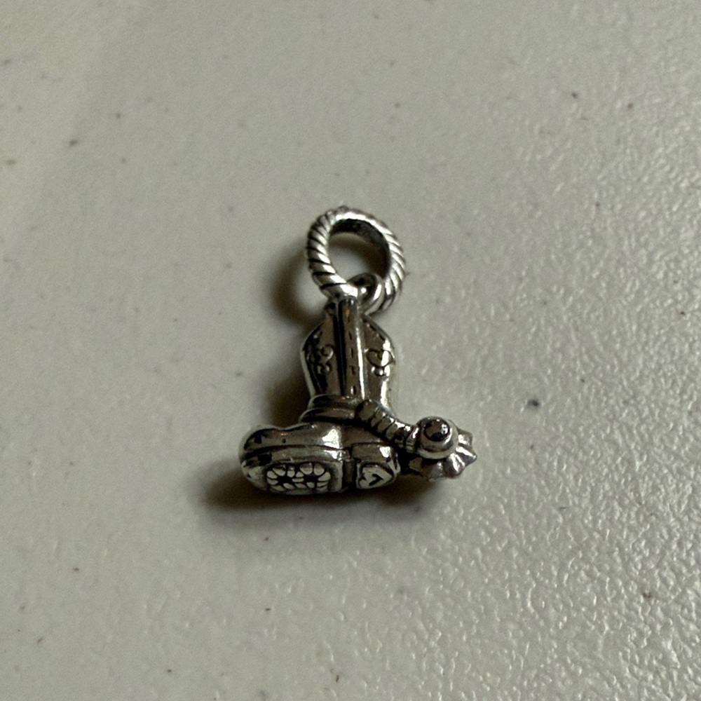 Brighton Silver Cowboy Boot Charm